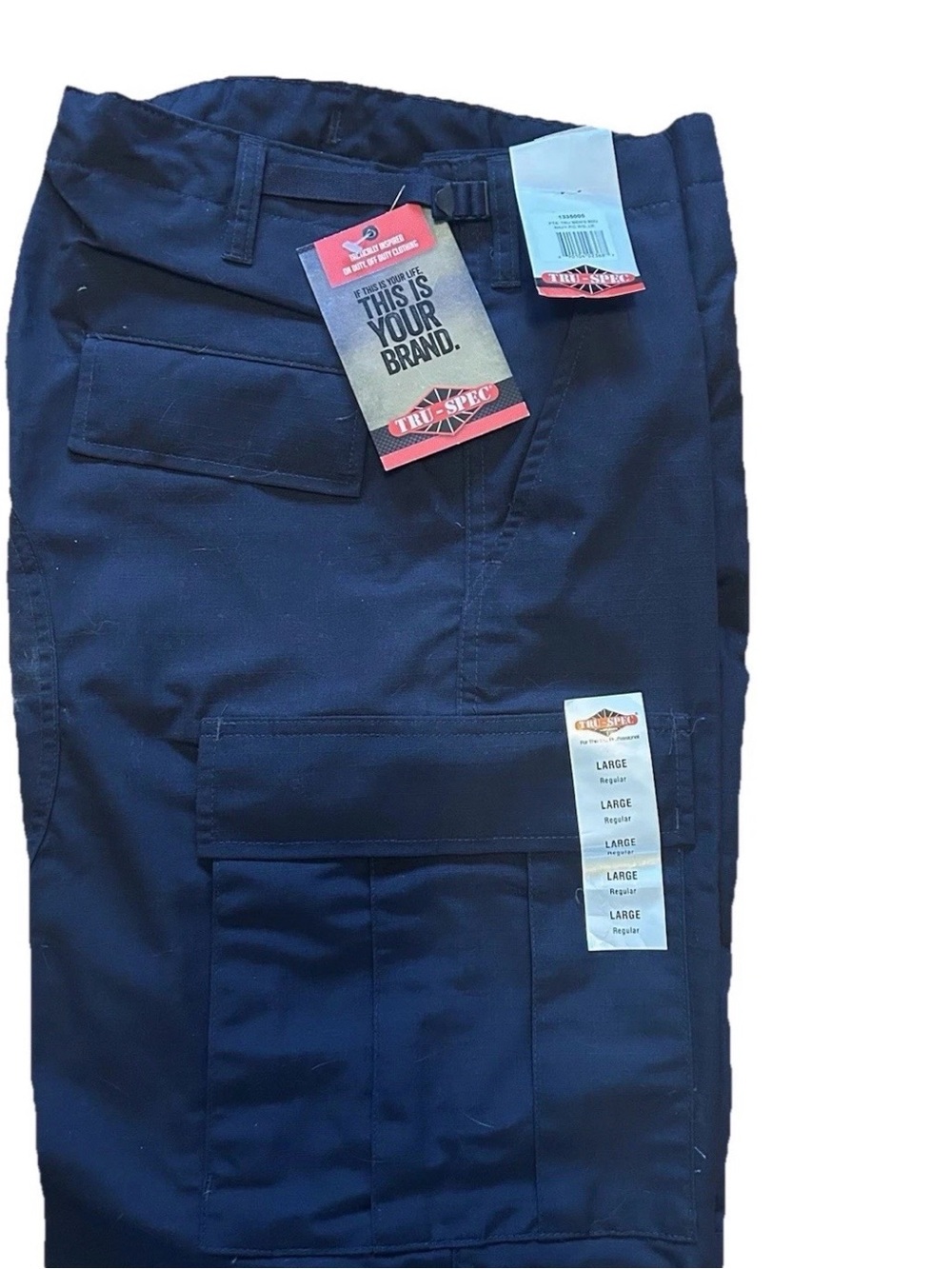 Men's Tru-Spec BDU Series Lightweight Tactical Cargo Pants, Navy, NWT Size Large